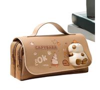 Gacqpli astuccio estetico | astuccio con design Panda e Capybara - Organizer portapenne con squeeze Toys per scolari, ufficio, ragazzi, donne, college, Cyp.phara, vedi descrizione