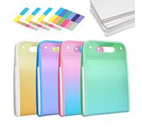 Gacqpli Cartelle File Colorate - Organizzatore Ad Anelli A Fisarmonica Cartella Archiviazione | 4 Pezzi 13 Tasche Raccoglitore Colorato Per Fogli A4 Organizzazione Bollette Mensili Ricevute Per La