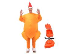 Gacqpli Costume Del Per Il Ringraziamento,Completo Gonfiabile Unisex Corpo Intero Con Ventilatori | Costumi per Uomini e Donne per il Ringraziamento | Per Adulti Famiglia Amici Moglie Marito Papà