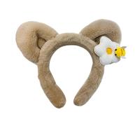 Gacqpli Fasce per capelli, da donna, alla moda, antiscivolo, graziose orecchie d'orso, accessori per capelli con protezione per il viso, per lo styling quotidiano, per donne, ragazze, sport, benessere