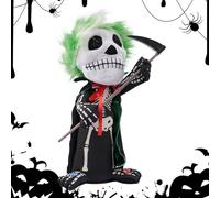 Gacqpli Figurina Scheletro,Decorazioni Scheletro con Suono Spaventoso | Figura con Effetti Sonori e Occhi Luminosi per Attività Scrivania Feste in Casa Festival Casa Stregata