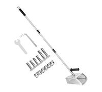 Gacqpli Pala di sabbia per metal detector | per sabbia - Acciaio inossidabile con manico lungo e manico antiscivolo per setacciare scavare e caccia al tesoro