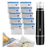 Gacqpli Sigillabusta per Snack,800 mAh Macchina per Sottovuoto - Sigillatrice Portatile per Alimenti Carne Avanzi Cucina Casa Viaggio Campeggio,Da Viaggio Campeggio Preparazione Pasti
