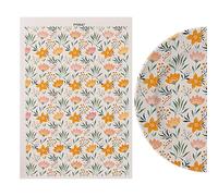 Gacqpli Trasferisci la Carta per Argilla, trasferimenti underglaze | Fogli di Argilla Floreale - Decali di Fiori Fatti a Mano Rustica Acqua Solubile Colorful Trasferimento Carta per Artigianato