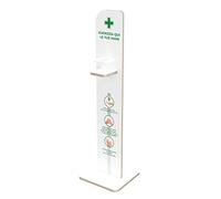 Gadaleta Digital Industries - TOTEM Porta Dispenser | Piantana Per Gel Igienizzante | Formato 25x140 Cm | Materiale Legno Mdf 19 Mm | Bianco | Resistente | Made In Italy