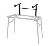 Gaderth Supporto universale per tastiera, larghezza regolabile, adattatore di estensione per tastiera, secondo livello per pianoforte elettronico, supporto per tastiera, accessori per strumenti
