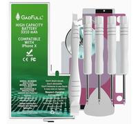 GadFull Batteria ad Alta Capacità compatibile con iPhone X | 2025 Data di produzione | incl. Set di riparazione manuale & Kit strumenti Profi | Nuova Batteria Cellulare Extra