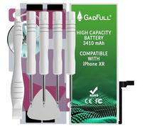 GadFull Batteria ad Alta Capacità compatibile con iPhone XR | 2025 Data di produzione | incl. Set di riparazione manuale & Kit strumenti Profi | Nuova Batteria Cellulare Extra
