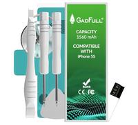 GadFull Batteria compatibile con iPhone 5S | 2025 Data di produzione | Manuale Profi Kit Set di Attrezzi | Batteria di ricambio senza cicli di ricarica | Con tutti gli APN originali
