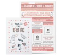 Gadget Addio al Nubilato - Giornale La Gazzetta dell'Addio - Team Bride Accessori - Kit Regalo Personalizzabile