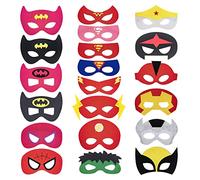 Gadget Carnevale Bambini,20pcs Decorazioni Carnevale Costume Bambino Regalini Fine Festa Compleanno Mantello Supereroi Costume Carnevale Accessori,per Halloween Dress Up Party Supplies