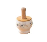 gadget da cucina Smerigliatrice manuale for erbe aromatiche con mortaio for aglio domestico coperchio e pestello for spezie(Piccolo)