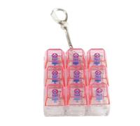 Gadget da scrivania da ufficio 9 interruttori portachiavi con tester antistress per gli appassionati di tastiere interruttori illuminati tester regalo