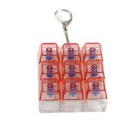 Gadget da scrivania da ufficio 9 interruttori portachiavi con tester antistress per gli appassionati di tastiere interruttori illuminati tester regalo