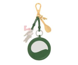 Gadget Lacoste Tennis Racket Mirror L Charms Key Ring - green