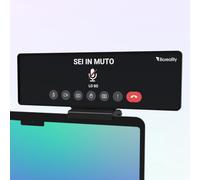 Gadget Ufficio Ironico con Morsetto, Regalo Originale Colleghi e Amici, Decorazione Scrivania Smart Working, Accessorio Divertente Postazione Lavoro - Sei in Muto. Lo so.