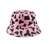 Gadgets Mafia Oasis Band, cappello da pescatore con canzone, stampato, 100% cotone, taglia unica per adulti, reversibile, Rosa mucca, Taglia unica