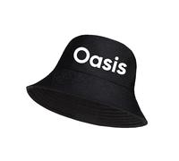 Gadgets Mafia Oasis Band, cappello da pescatore con canzone, stampato, 100% cotone, taglia unica per adulti, reversibile, Oasis Nero, Taglia unica