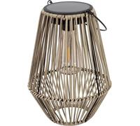 Gadgy Lampada Solare da Giardino con Effetto Rattan - Lanterna Solare per Esterni Impermeabile - Luce Decorativa a LED per Giardino, Balcone o Tavolo - Ricaricabile ed Ecologica