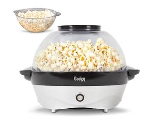 Gadgy Macchina per Popcorn - Popcorn Maker Elettrico 800W con Piastra Antiaderente & Mescolatore - 5L Popcorniera per Casa, Feste & Serate Cinema - Compatibile con Burro, Zucchero & Spezie