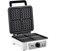 Gadgy Piastra Waffle - Adatto Per 2 Cialde Di Bruxelles - Macchina Per Waffles Con Rivestimento Antiaderente - Waffle Maker Bianca - 1200 Watt