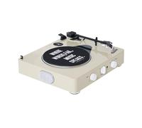 Gadhouse Brad MKII Giradischi giradischi, 3 velocità, giradischi Bluetooth per la casa, altoparlanti stereo incorporati 10 W, design elegante vintage anni '50, riproduzione di dischi a 33/45/78 giri