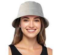 GADIEMKENSD Cappello Antipioggia Impermeabile ad Asciugatura Rapida da Donna, Cappello da Pesca Protettivo per Il Sole da Uomo, Bucket Hat Leggero, Cappello per Pesca Escursionismo, Grigio Chiaro