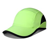 GADIEMKENSD Cappello da Baseball Semplice con Patch Animale Ricamata, Cappello da Corsa con Protezione Solare, Cappello da Allenamento con Rete Traspirante, Accessori Sportivi, Verde Fluorescente