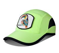 GADIEMKENSD Cappello da Baseball Semplice con Patch Animale Ricamata, Cappello da Corsa con Protezione Solare, Cappello da Allenamento con Rete Traspirante, Accessori Sportivi, Verde- Ramphastos