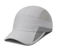 GADIEMKENSD Cappello da Corsa per Uomo - Berretto da Baseball Non Strutturato UPF 50 UV SPF - Riflettente, Traspirante, Leggero, Asciugatura Rapida - per Esercizio, Sport Estivi - Grigio Chiaro