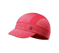 GADIEMKENSD Cooling Cycling cap, Skull cap Helmet Liner with Flip Brim, Under Helmet for Men & Women, Suitable for Running And Sun Protection, Worn Under The Helmet. Red