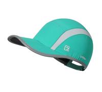 GADIEMKENSD Quick Dry Sports Hat Lightweight Breathable Soft Outdoor Run cap (Folding Series, Green)