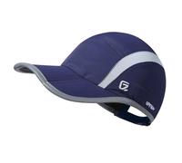 GADIEMKENSD Quick Dry Sports Hat Lightweight Breathable Soft Outdoor Run cap (Folding Series, Navy)