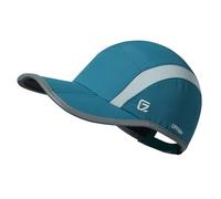 GADIEMKENSD Quick Dry Sports Hat Lightweight Breathable Soft Outdoor Run cap (Folding Series, Peacock Blue)
