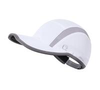 GADIEMKENSD Quick Dry Sports Hat Lightweight Breathable Soft Outdoor Run cap (Folding Series,White)