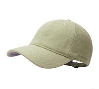 GADIEMKENSD Winter Baseball Caps Wool Dad Hat Warm Trucker Hats Work cap Workout Thick for Mens Womens Unstructured, Light Green L