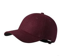 GADIEMKENSD Winter Baseball Caps Wool Dad Hat Warm Trucker Hats Work cap Workout Thick for Mens Womens Clothing Sport Novelty The Dem En Apparel Fabric Men Woolen Unstructured, Red L