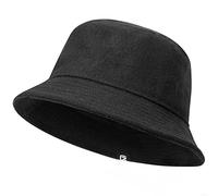 GADIEMKENSD Winter Bucket Hat - Premium Wool, Packable, Plain Colors, Warm Soft Felt Wool Bucket Hats for Women Men Unisex Casual Outdoor Hiking Fisherman cap Black M