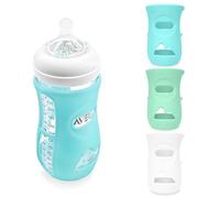 GADITIEK Confezione da 3 custodie in silicone per biberon Avent Natural, in vetro, infrangibili, compatibili con i biberon Philips Avent Natural, in vetro da 240 ml (240 ml)