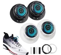 GADITIEK Lacci di chiusura automatica con sistema di regolazione rapida, lacet elastique adulte, lacci senza annodare, lacci a chiusura rapida per scarpe unisex (bianco+blu)