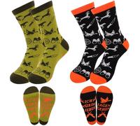 GADITIEK Regali da cacciatore per uomini, calzini da cacciatore da uomo 35-46, calzini divertenti antiscivolo idea regalo perfetta per gli appassionati di attività all'aperto, regalo per cacciatori