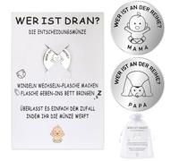 GADITIEK Regali per futuri papà o mamme, futura mamma o papà in attesa, regalo per futuri genitori, regalo per papà in attesa, monete decisionali mamma papà
