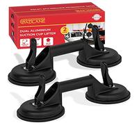 GADLANE 2 x Ventose Per Vetro Alluminio Con 2 Ventose 100kg Capacità Ventosa Piastrelle Ventose Per Vetri - Nero