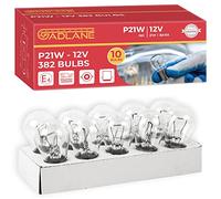 GADLANE 382 P21W BA15S Bulb 12v 21w Car Brake Tail Indicator Reverse Fog - Pack of 10