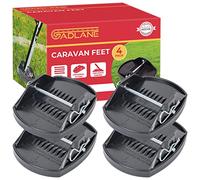 GADLANE Caravan Jack Pads 4 Pezzi - Heavy Duty Caravan Steady Pads Ideali per stabilizzare e prevenire l'affondamento delle Gambe del Caravan in Un Terreno Morbido (Senza Bisogno di Attrezzi)