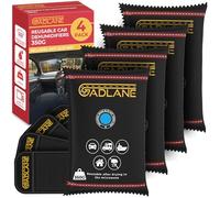 GADLANE Deumidificatore riutilizzabile per auto, 350 g, confezione da 4 pezzi, con tappetino antiscivolo per cruscotto, elimina l'appannamento del parabrezza, casa, armadio, assorbitori di condensa