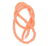 Gadpiparty 1 Corda Distanziatore Ceramico Morbido Colorato Ciondolo Mestiere Fascino Perline Di Argilla Fatte a Mano Carino Accessori Per Gioielli Fai -da -te Buco Argilla Polimerica Arancia