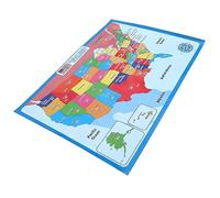 Gadpiparty 1 Foglio Mappa Della Mappa Degli Stati Uniti Interessante Poster Cartografico Manifesti Prescolari Educativi Poster Di Geografia Per Mappe Carta Sintetica