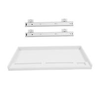 Gadpiparty 1 Impostato Vassoio della Tastiera ripiano per Tastiera sotto Il Tavolo Tastiera ergonomica Set Ufficio scrivania scrivanie per Ufficio Porta Tastiera sotto la scrivania pp Bianca