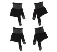 Gadpiparty 1 Paio guanti gloves glovee touch screen touchscreen ditaloni Presa polso guanto mano Gel gioco copri dita per giochi copridita resistenti al sudore filo di riscaldamento Black